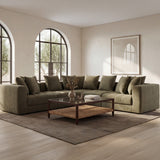 Davie Olive Corner Chair by MOES at Eve Furniture