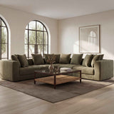 Davie Olive Corner Chair by Moe's Home at Eve Furniture