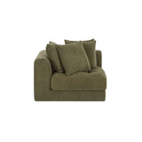 Davie Olive Corner Chair by Moe's Home at Eve Furniture