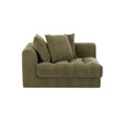 Davie Olive Left Arm Facing Chair by Moe's Home at Eve Furniture