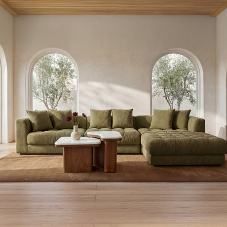 Davie Olive Slipper Chair by MOES at Eve Furniture