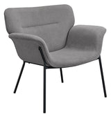 Davina Ash Gray Upholstered Flared Arms Accent Chair