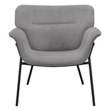 Davina Ash Gray Upholstered Flared Arms Accent Chair