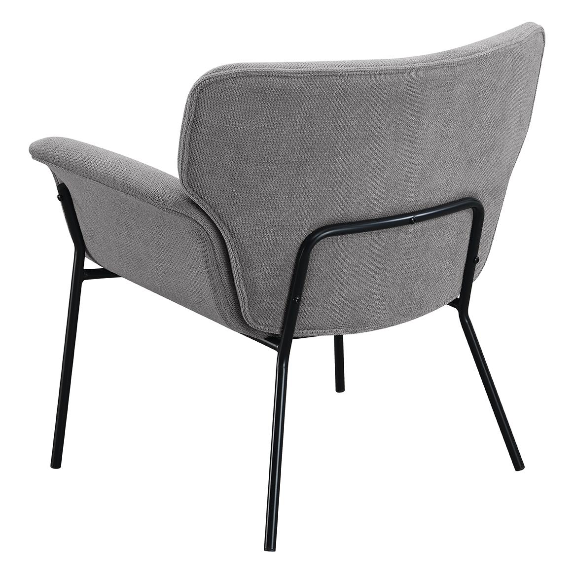 Davina Ash Gray Upholstered Flared Arms Accent Chair