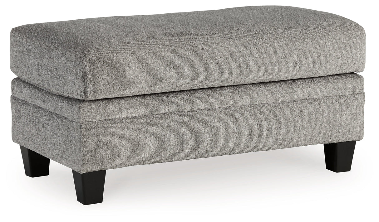 Davinca Charcoal Ottoman