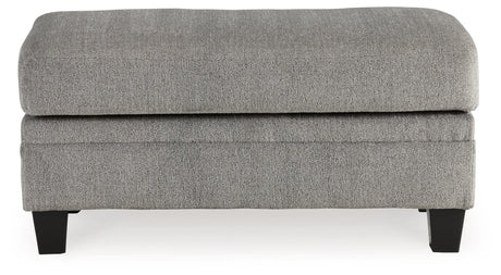 Davinca Charcoal Ottoman