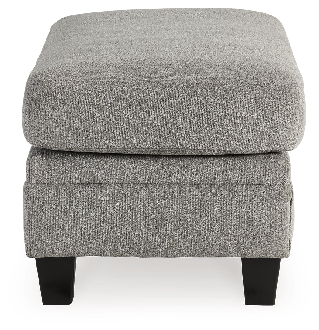 Davinca Charcoal Ottoman