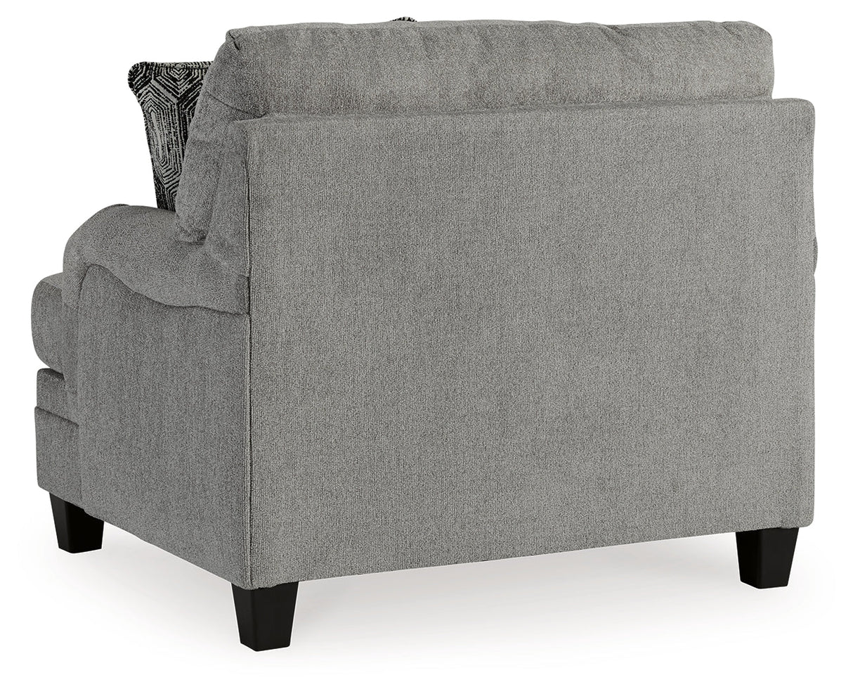 Davinca Charcoal Oversized Chair