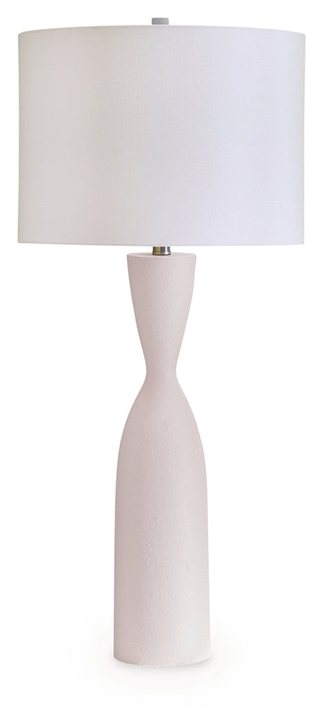 Davinford White Table Lamp by Ashley at Eve Furniture
