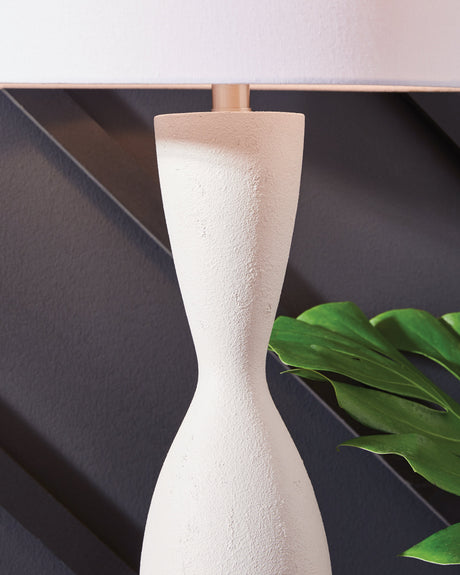 Davinford White Table Lamp by Ashley at Eve Furniture