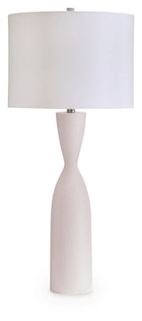 Davinford White Table Lamp by ASHLEY FURNITURE at Eve Furniture