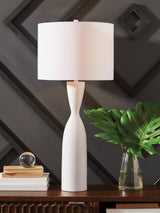 Davinford White Table Lamp by ASHLEY FURNITURE at Eve Furniture