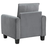 Davis Gray 3-piece Upholstered Rolled Arm Sofa Set by Coaster at Eve Furniture