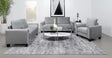 Davis Gray Upholstered Rolled Arm Living Room Set by Coaster at Eve Furniture