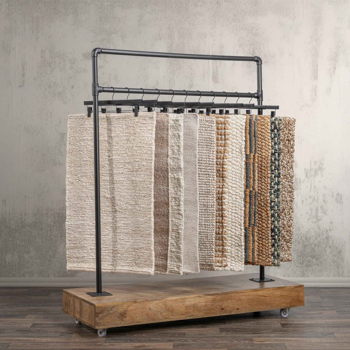Davis Natural/Black Rack by Classic Home at Eve Furniture