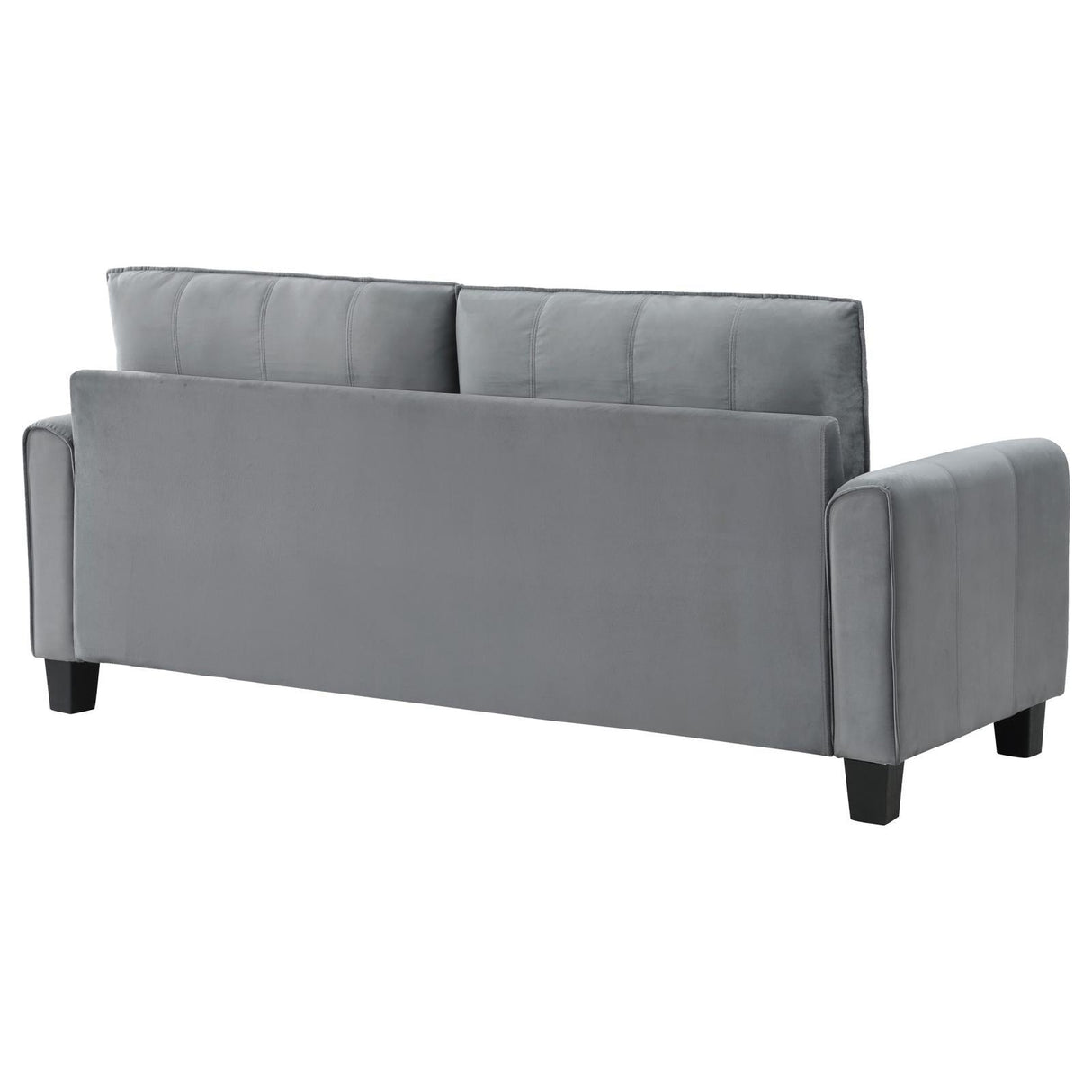 Davis Upholstered Rolled Arm Sofa Grey by Coaster at Eve Furniture