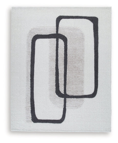 Davismour Ivory/Taupe/Charcoal Large Rug by Ashley at Eve Furniture