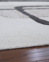 Davismour Ivory/Taupe/Charcoal Medium Rug by Ashley at Eve Furniture