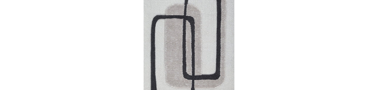 Davismour Ivory/Taupe/Charcoal Medium Rug by Ashley at Eve Furniture