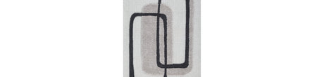 Davismour Ivory/Taupe/Charcoal Medium Rug by Ashley at Eve Furniture