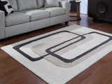Davismour Ivory/Taupe/Charcoal Medium Rug by Ashley at Eve Furniture