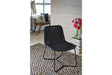 Daviston Black Accent Chair by Ashley at Eve Furniture