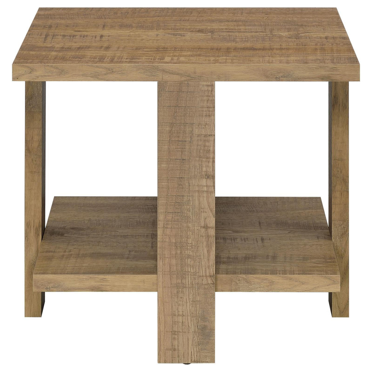 Dawn Mango Square Engineered Wood End Table With Shelf by Coaster at Eve Furniture