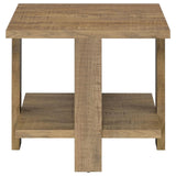 Dawn Mango Square Engineered Wood End Table With Shelf by Coaster at Eve Furniture
