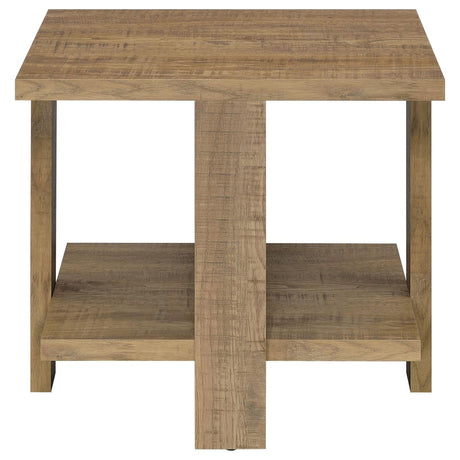 Dawn Mango Square Engineered Wood End Table With Shelf by Coaster at Eve Furniture