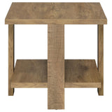Dawn Mango Square Engineered Wood End Table With Shelf by Coaster at Eve Furniture