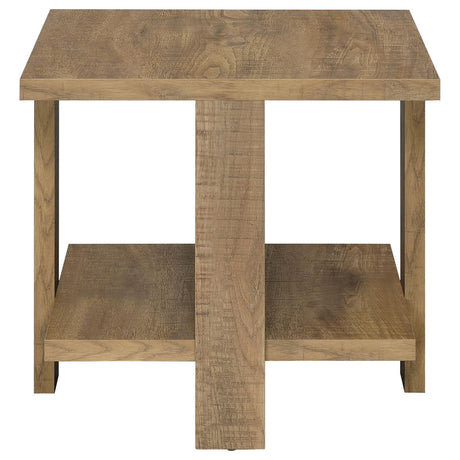 Dawn Mango Square Engineered Wood End Table With Shelf by Coaster at Eve Furniture
