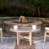 Dawn Natural Brown Outdoor Round Coffee Table by Classic Home at Eve Furniture