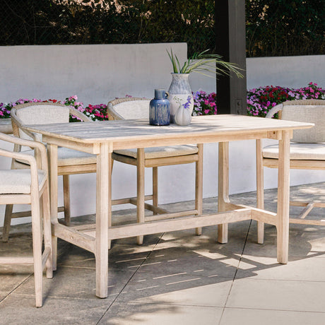 Dawn Gray 67" Outdoor Counter Table by Classic Home at Eve Furniture