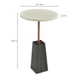 Dawn White Accent Table by Moe's Home at Eve Furniture