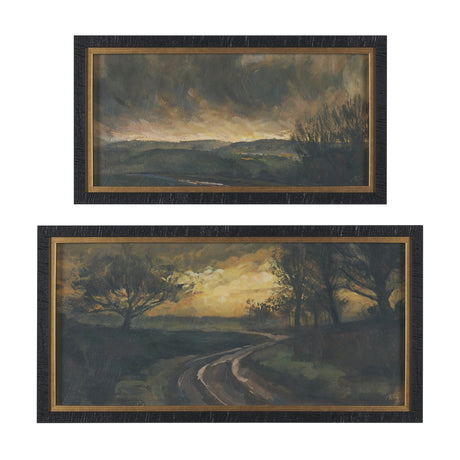 Dawns Light (Set of 2) by Mercana Studio a Hand Embellished Framed Art Print by Mercana at Eve Furniture