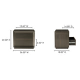 Dawson Deep Bronze Nightstand by MOES at Eve Furniture