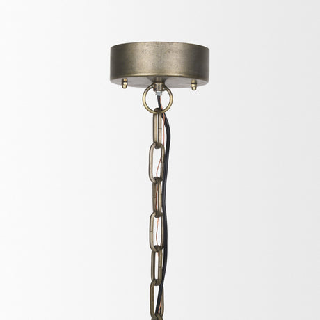 Dawson I Silver Toned Metal Dome Pendant Light by Mercana at Eve Furniture