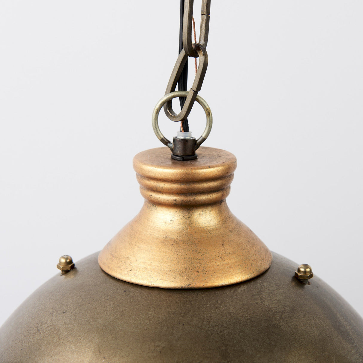 Dawson I Silver Toned Metal Dome Pendant Light by Mercana at Eve Furniture