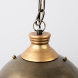 Dawson I Silver Toned Metal Dome Pendant Light by Mercana at Eve Furniture