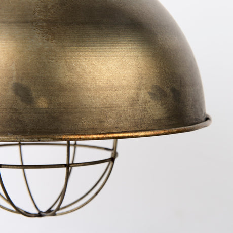 Dawson I Silver Toned Metal Dome Pendant Light by Mercana at Eve Furniture