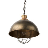 Dawson I Silver Toned Metal Dome Pendant Light by Mercana at Eve Furniture