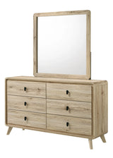 Dawson Light Brown Dresser Mirror by Crown Mark at Eve Furniture