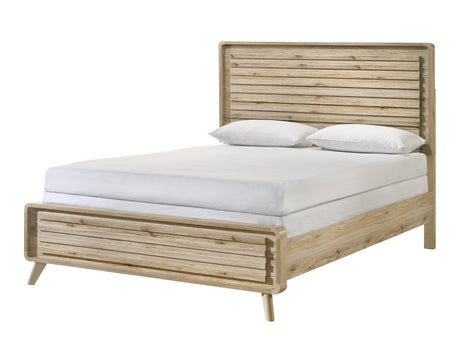 Dawson Light Brown King Panel Bed by Crown Mark at Eve Furniture
