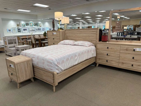 Dawson Light Brown Panel Bedroom Set by Crown Mark at Eve Furniture
