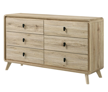 Dawson Light Brown Panel Bedroom Set by Crown Mark at Eve Furniture