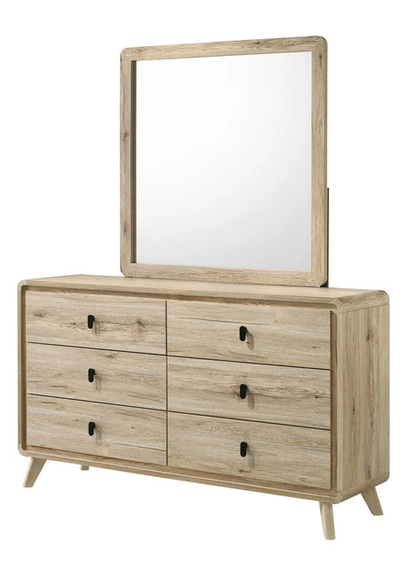 Dawson Light Brown Panel Bedroom Set by Crown Mark at Eve Furniture