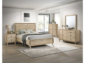 Dawson Light Brown Panel Bedroom Set by Crown Mark at Eve Furniture