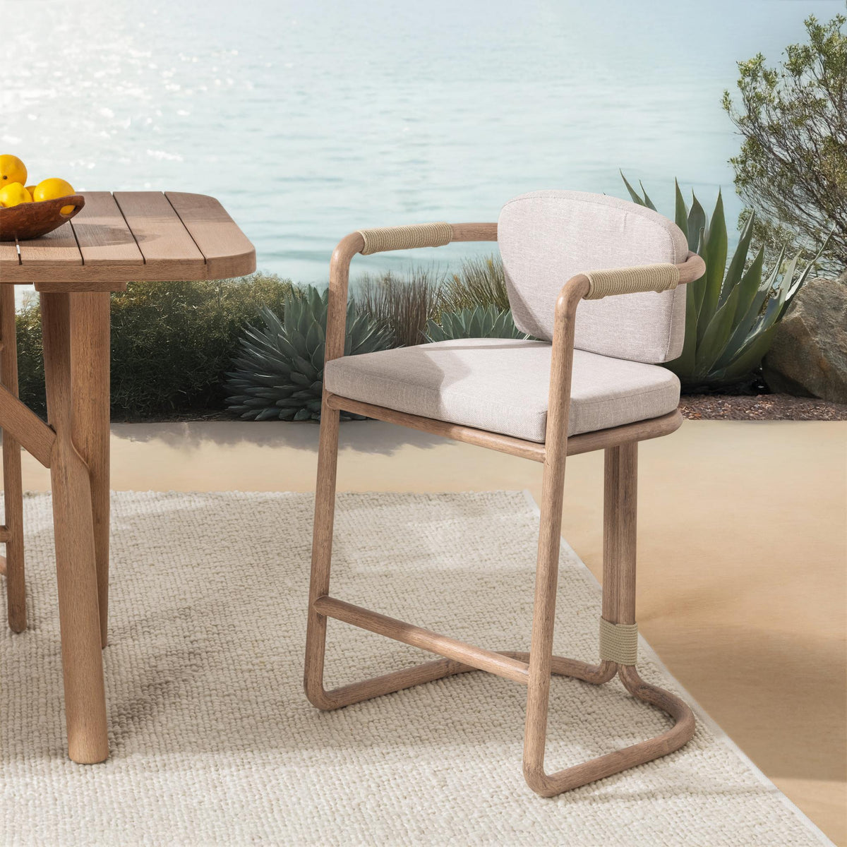 Dawson Outdoor Counter Stool by Classic Home at Eve Furniture