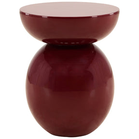 Dax Side Table, Burgundy by Dovetail at Eve Furniture