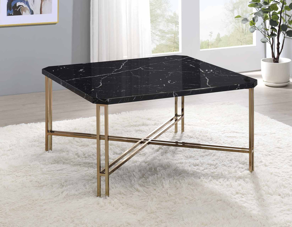 Daxton Faux-Marble 3-Piece Occasional Set(Cocktail & 2 End Tables)